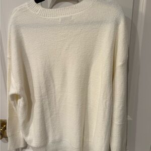 Classic Cream Women's Crew Neck Sweater